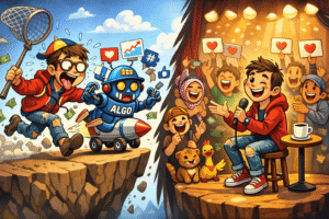 Read more about the article Berhenti Mengejar Algoritma, Mulai Bangun Audience